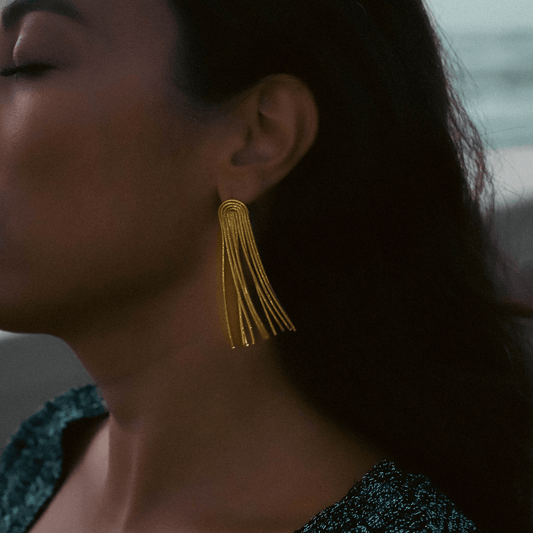 Valeria Montes Earrings PENDIENTES DECLARACIÓN DE CADENA.
