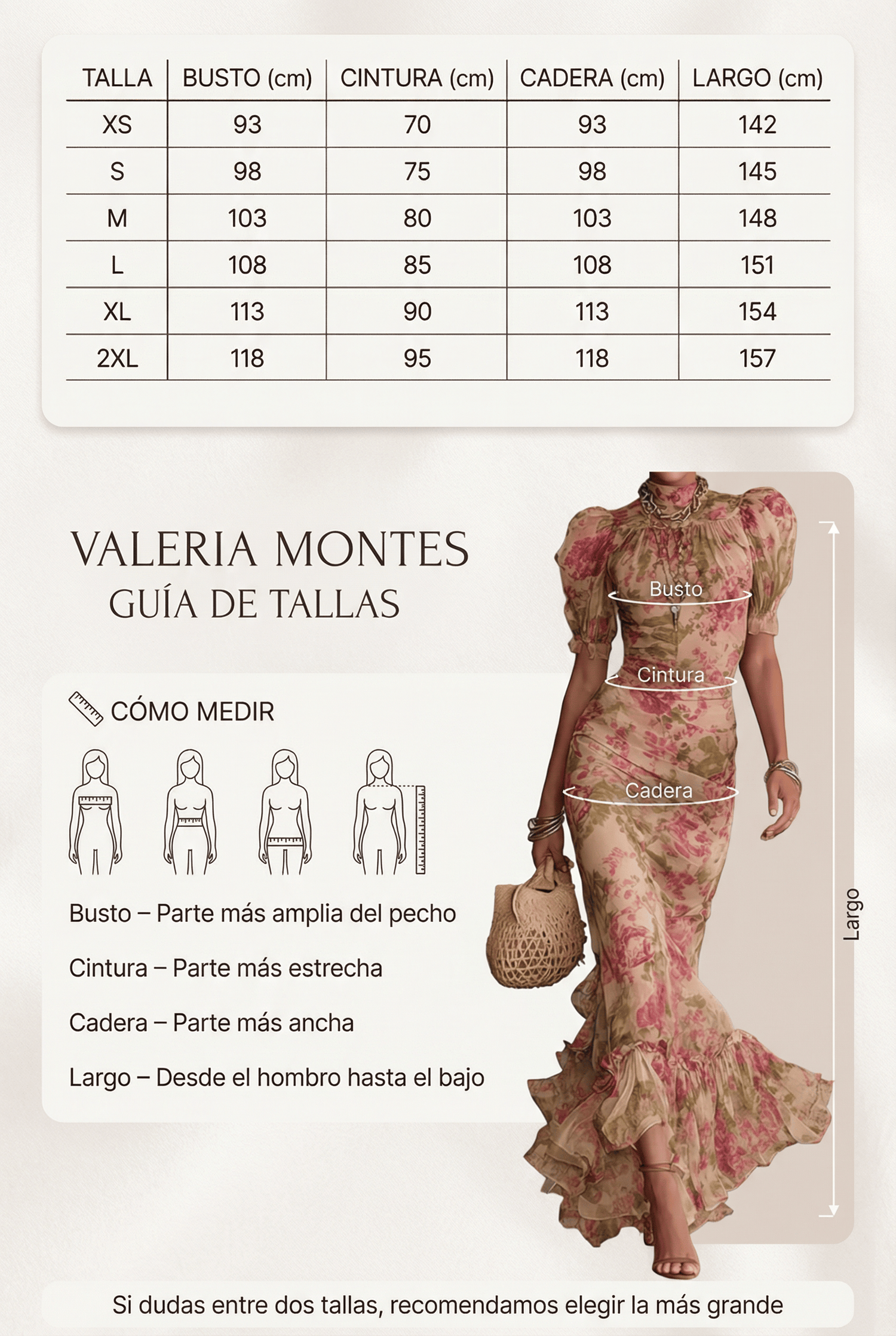 Guía de tallas