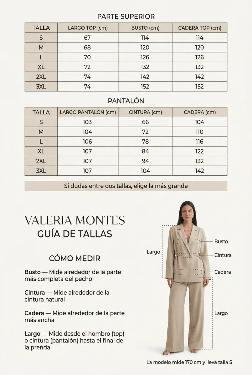 Guía de tallas
