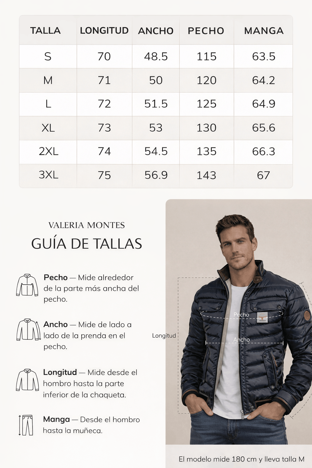 Guía de tallas