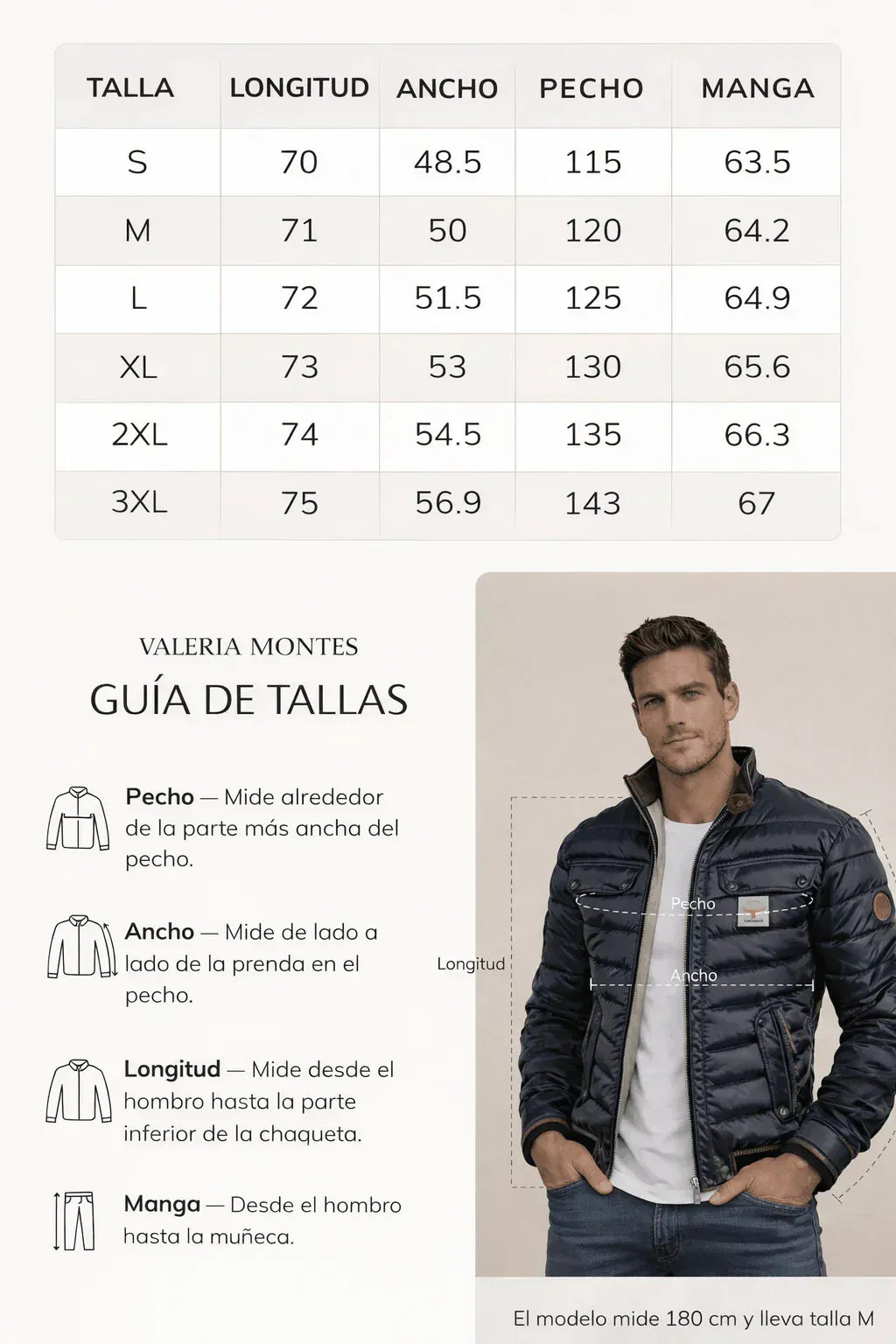 Guía de tallas