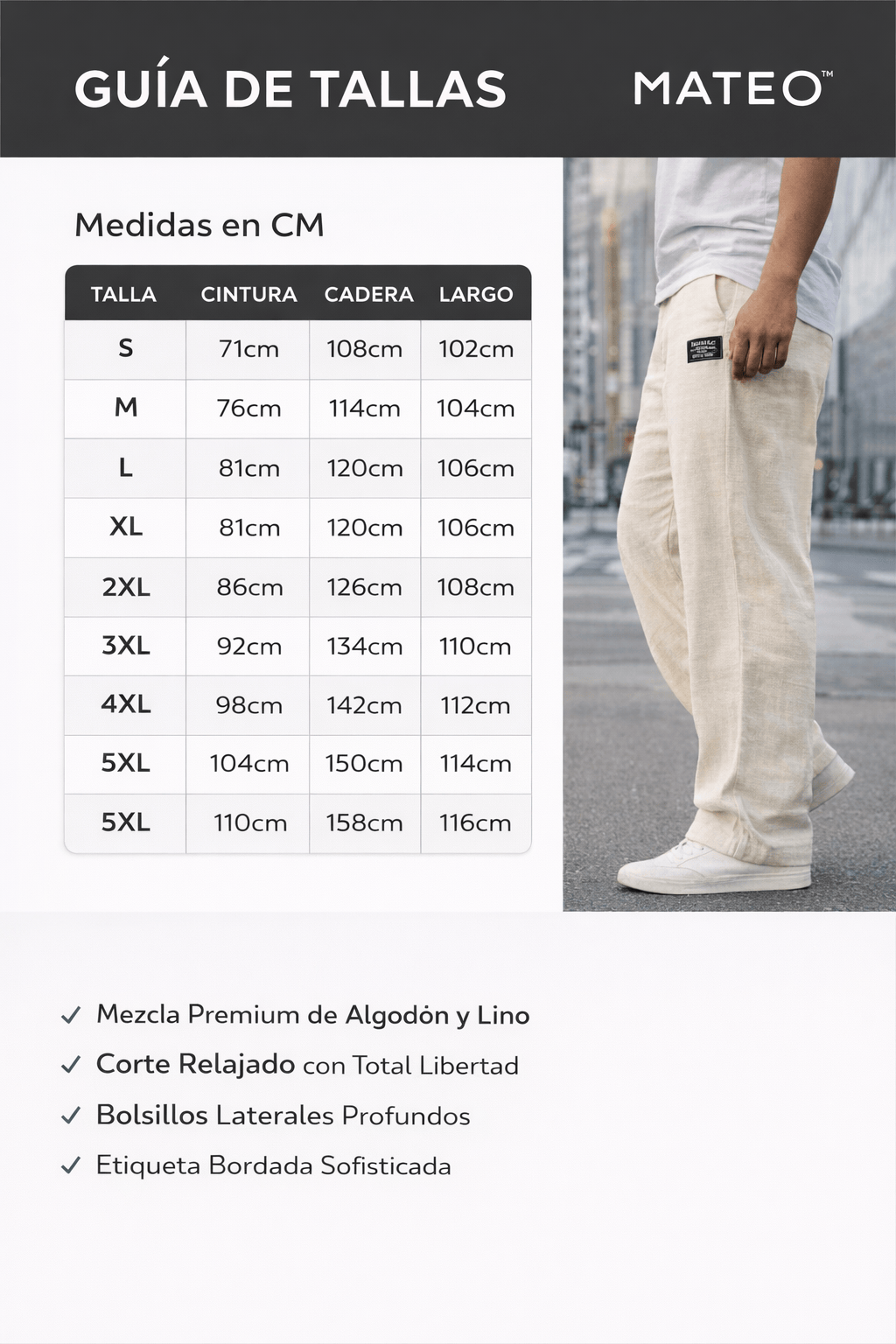 Guía de tallas