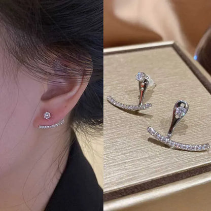 Valeria Montes 1 Pendientes de cristal de lujo con luz coreana para mujer, joyería elegante de moda, regalo de fiesta diario, novedad de 2023