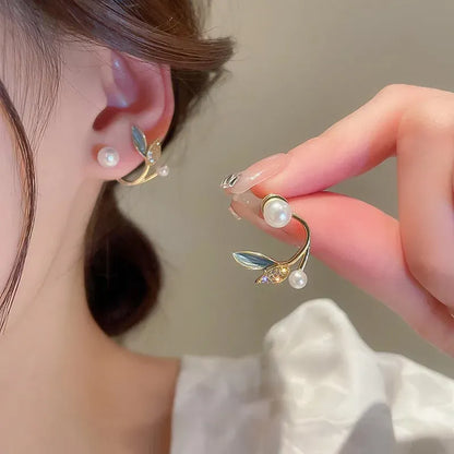 Valeria Montes 16 Pendientes de cristal de lujo con luz coreana para mujer, joyería elegante de moda, regalo de fiesta diario, novedad de 2023