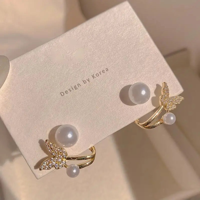 Valeria Montes 17 Pendientes de cristal de lujo con luz coreana para mujer, joyería elegante de moda, regalo de fiesta diario, novedad de 2023