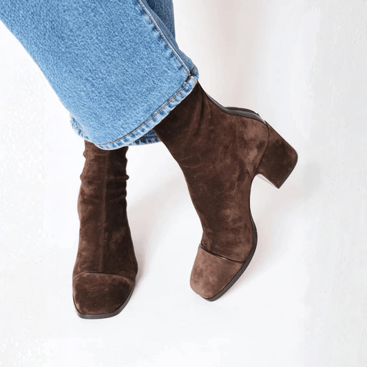 Valeria Montes 36 Isaline | Botines elegantes con tacón cuadrado
