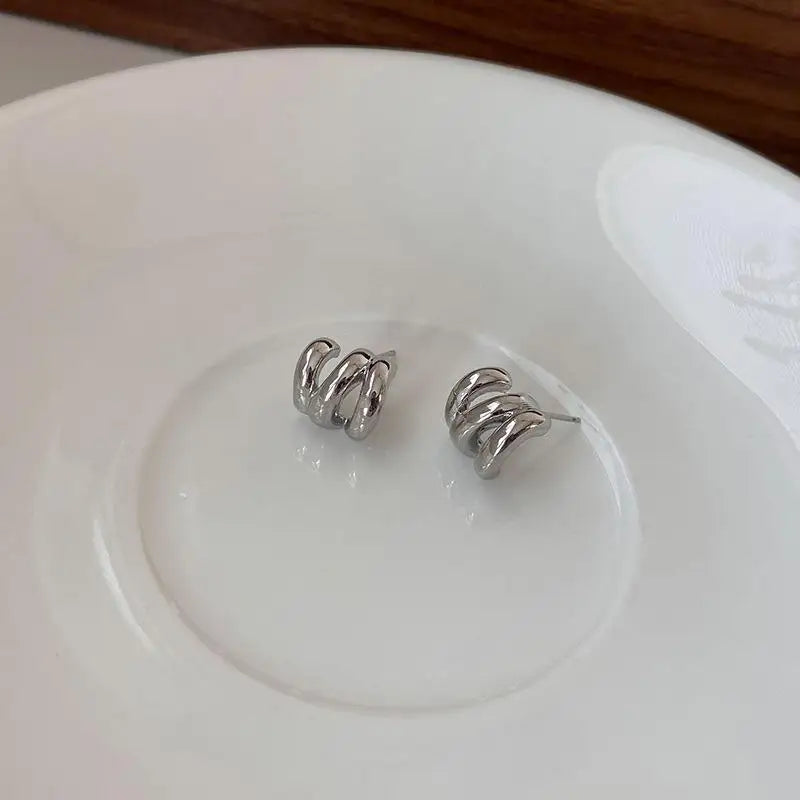 Valeria Montes 5 Pendientes de cristal de lujo con luz coreana para mujer, joyería elegante de moda, regalo de fiesta diario, novedad de 2023