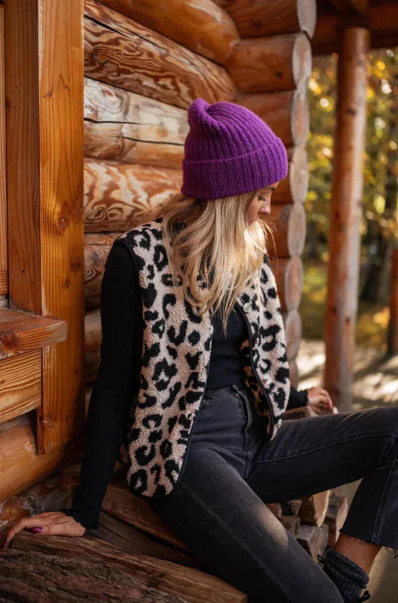 Valeria Montes Adela | Chaleco Leopardo
