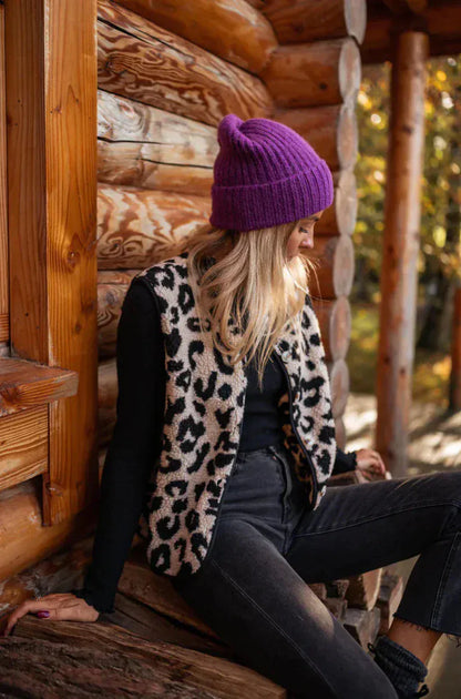 Valeria Montes Adela | Chaleco Leopardo