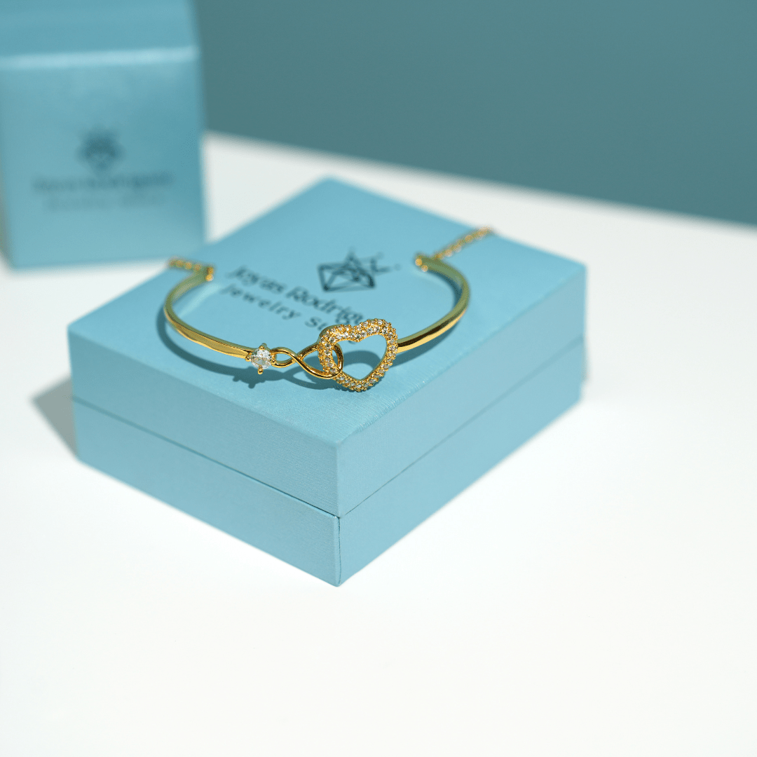 Valeria Montes Ajustable Pulsera Corazón Infinity