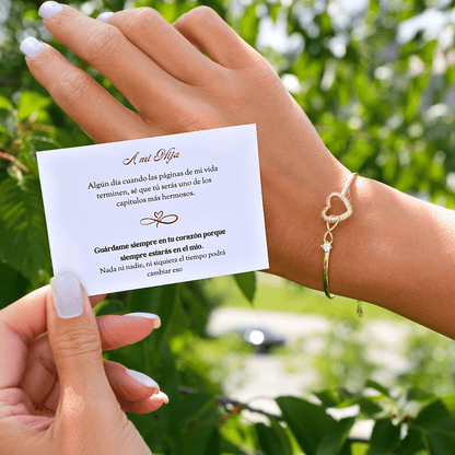 Valeria Montes Ajustable Pulsera Corazón Infinity