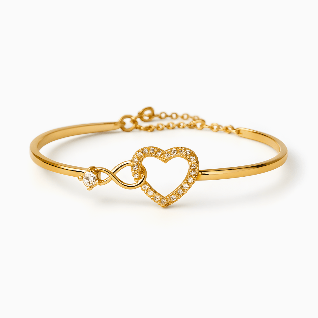 Valeria Montes Ajustable Pulsera Corazón Infinity