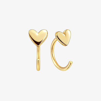 Valeria Montes Apparel & Accessories > Jewelry > Earrings > Hoop Earrings Oro Pendientes Pequeño Corazón