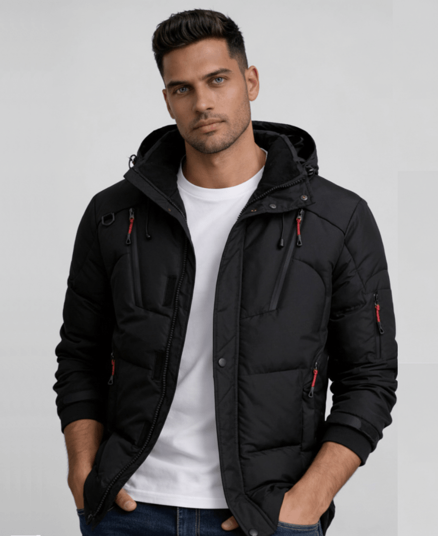Valeria Montes ARENZO™║Chaqueta Cálida para Hombres
