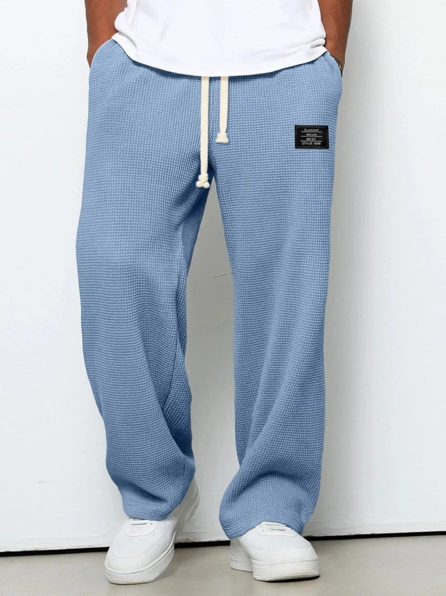 Valeria Montes Azul Cielo / S Samuel | Pantalones anchos con cintura ajustable
