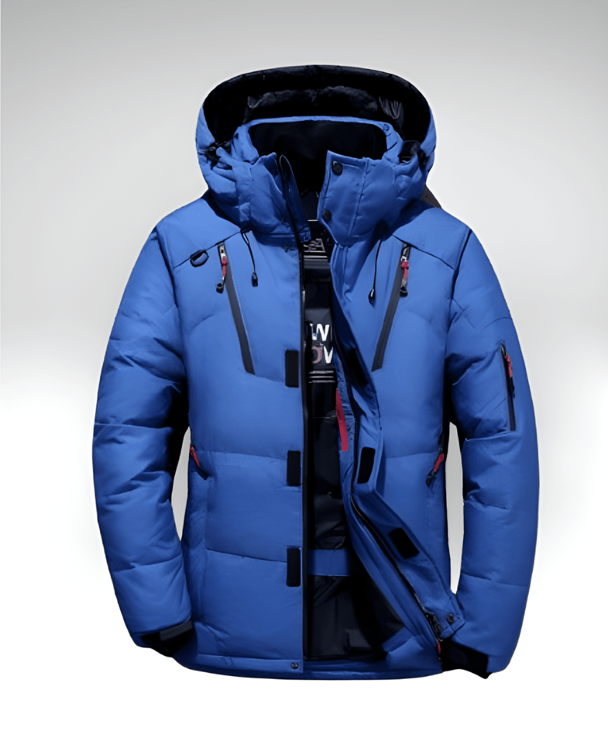 Valeria Montes Azul / M ARENZO™║Chaqueta Cálida para Hombres