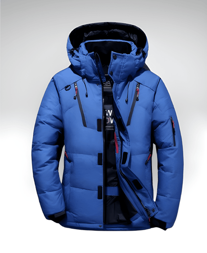 Valeria Montes Azul / M ARENZO™║Chaqueta Cálida para Hombres