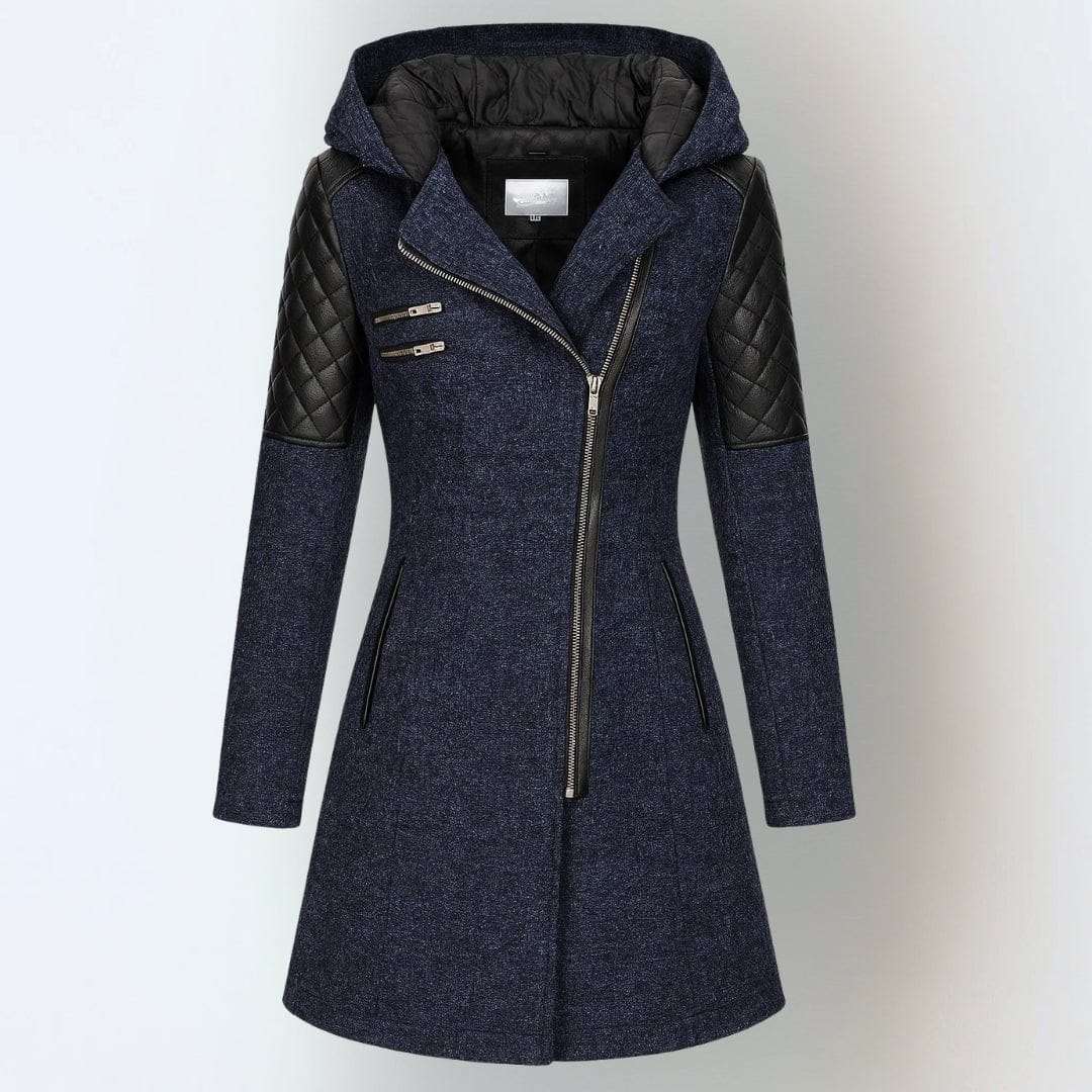 Valeria Montes Azul Marino / S Katrin | Elegante chaqueta de invierno abrigada