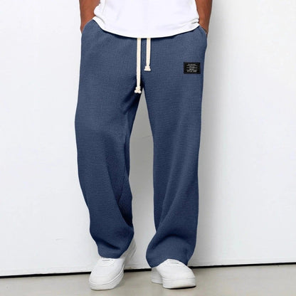 Valeria Montes Azul Marino / S Samuel | Pantalones anchos con cintura ajustable