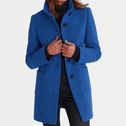 Valeria Montes Azul / S Stella | Elegante abrigo de invierno
