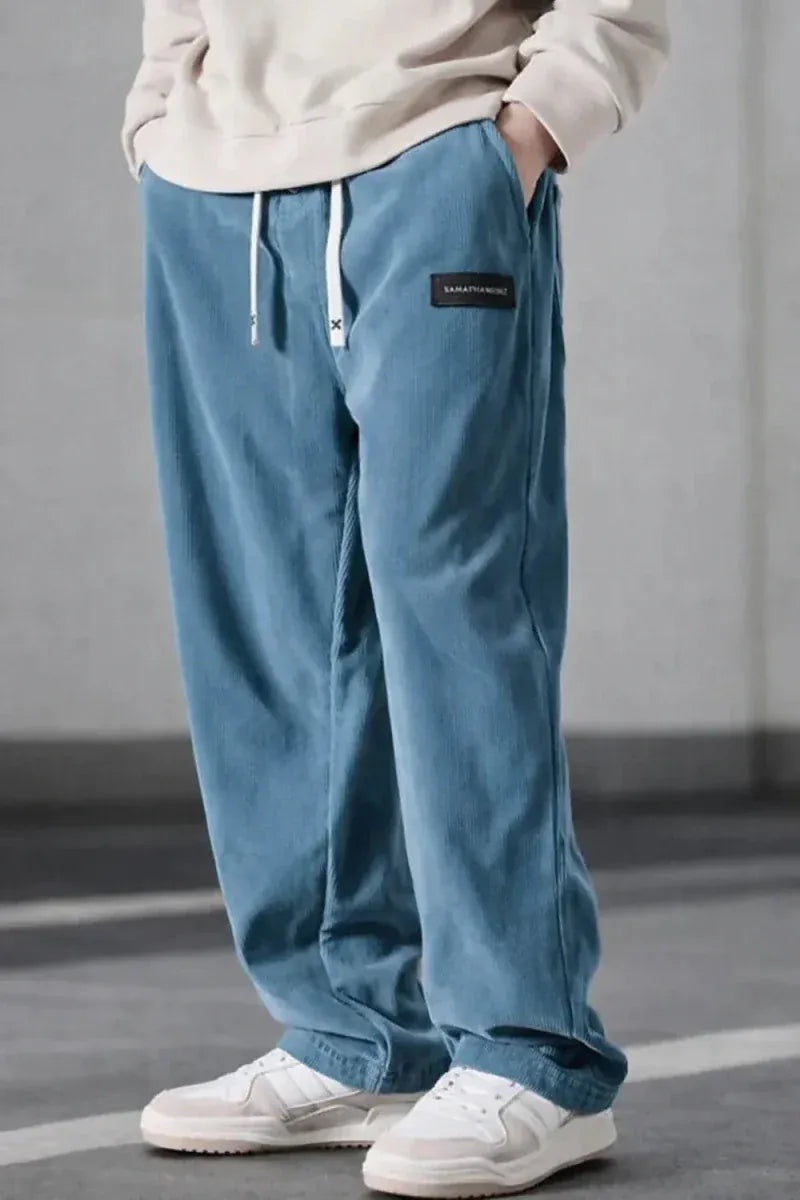 Valeria Montes Azul / XS Adrian | Pantalones de pana
