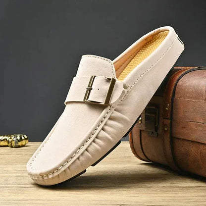 Valeria Montes Beige / 34 Zayden | Mocasines Gamuza