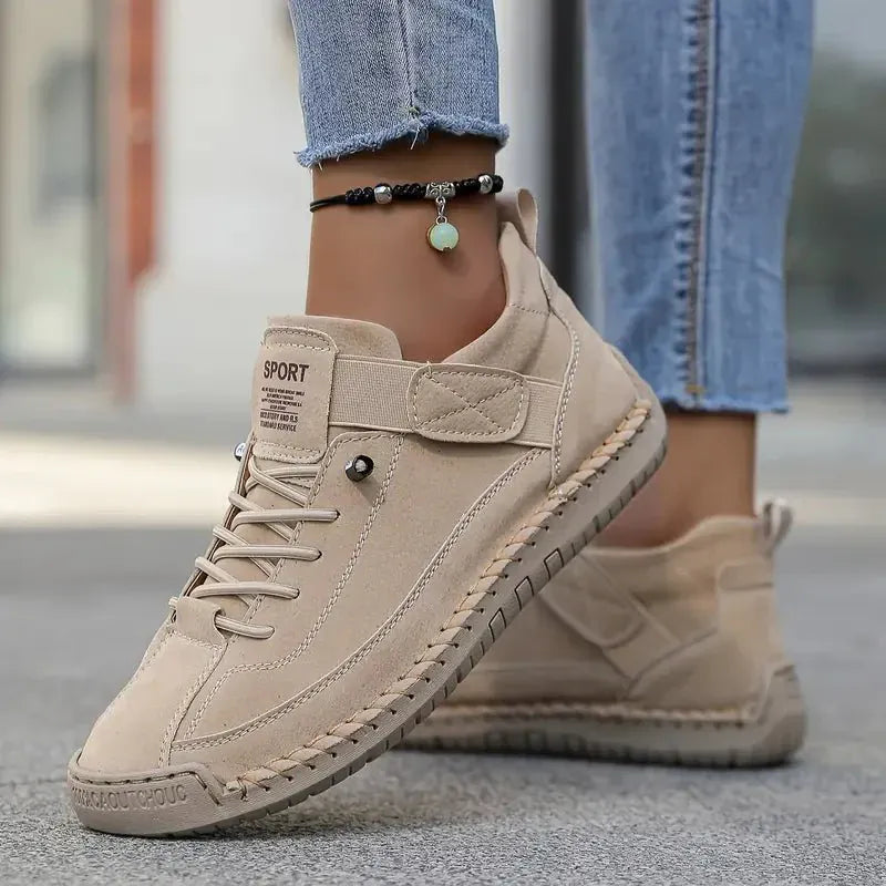 Valeria Montes Beige / 36 Atlas | Zapatos deportivos casuales para diario