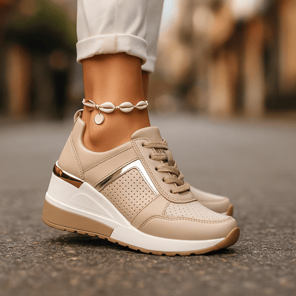 Valeria Montes Beige / 36 Cestas Valden – Zapatos de mujer Casual Premium