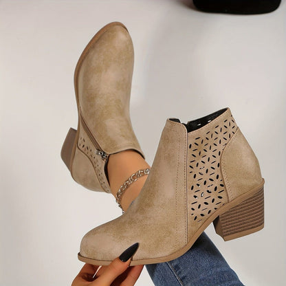 Valeria Montes Beige / 36 Leoni | Botines transpirables con comodidad duradera