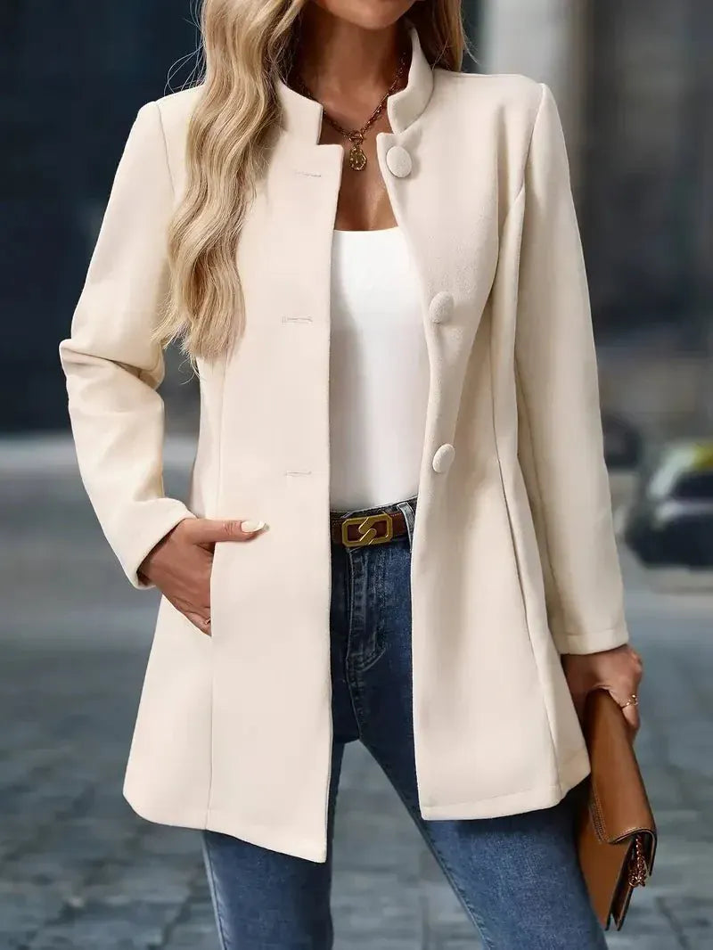 Valeria Montes Beige / S Celia | Abrigo elegante y atemporal