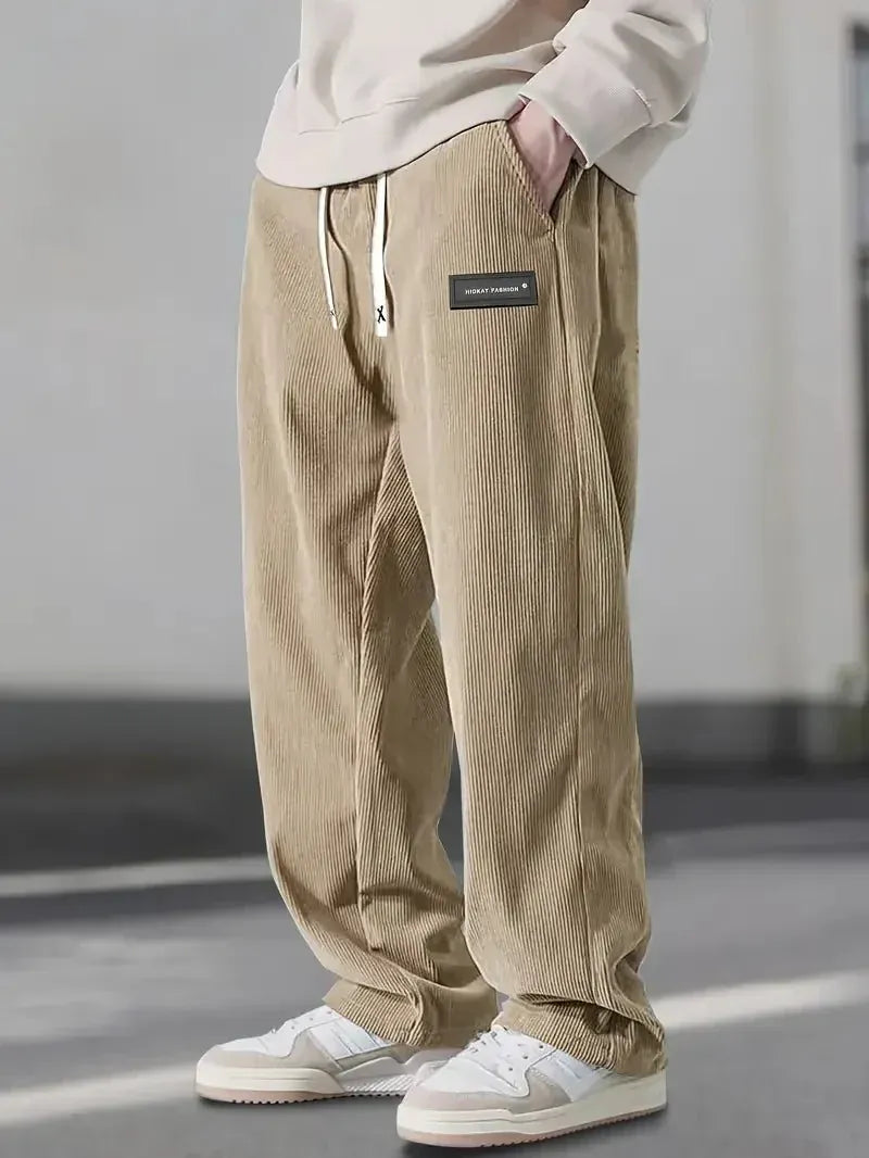 Valeria Montes Beige / XS Adrian | Pantalones de pana