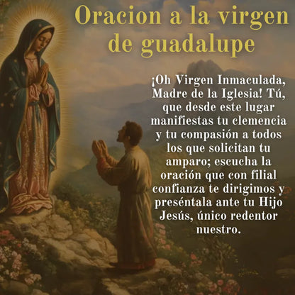 Valeria Montes Bisutería Collar Virgen de Guadalupe | Baño de oro 18K