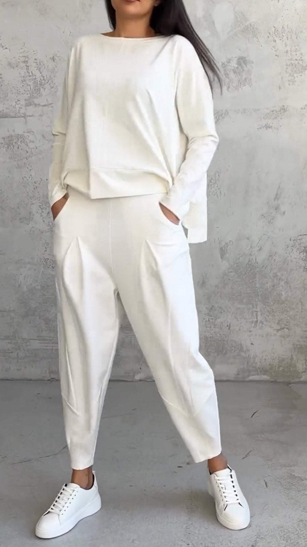 Valeria Montes Blanco / S Nora™ | Conjunto cómodo de dos piezas