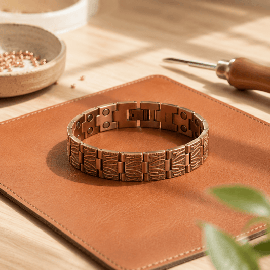 Valeria Montes Bracelet Pulsera de Cobre para Hombre Grit