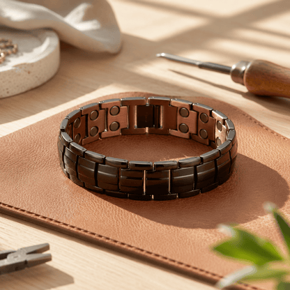 Valeria Montes Bracelet Pulsera de Cobre para Hombre Ochre