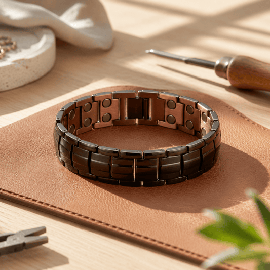Valeria Montes Bracelet Pulsera de Cobre para Hombre Ochre