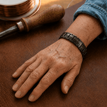 Valeria Montes Bracelet Pulsera de Cobre para Hombre Ochre