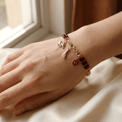 Valeria Montes Brazalete con Elefante y Ojo Turco