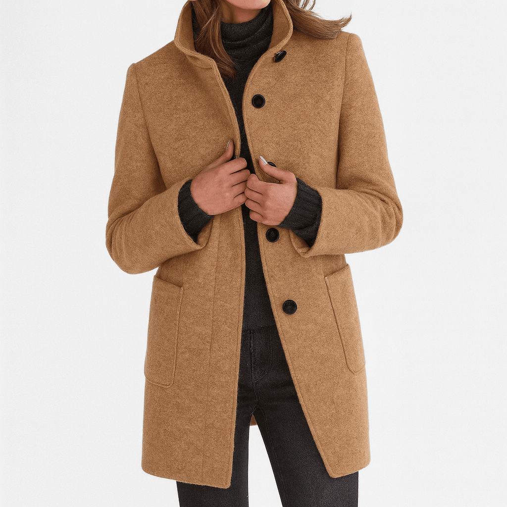 Valeria Montes Caqui / S Stella | Elegante abrigo de invierno