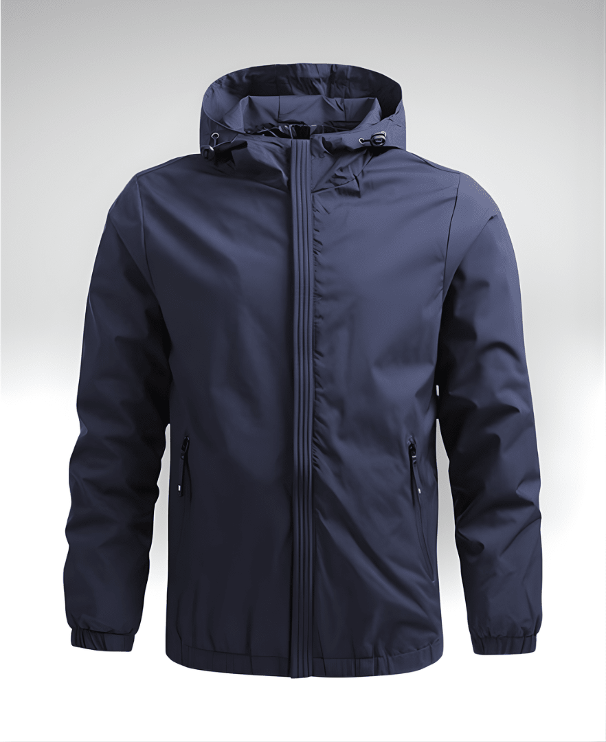 Valeria Montes Chaqueta S / Azul ZAYDEN™║Chaqueta Exterior Impermeable