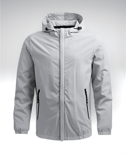 Valeria Montes Chaqueta S / Blanco ZAYDEN™║Chaqueta Exterior Impermeable