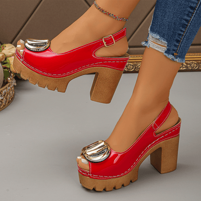 Valeria Montes Clothing & Accessories Valentina™ | Sandalias de Verano de Tacón Alto