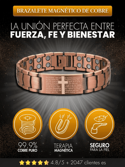 Valeria Montes Cobre Brazalete Magnético de Cobre