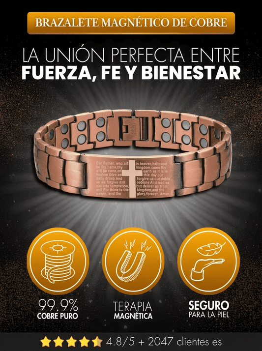 Valeria Montes Cobre Brazalete Magnético de Cobre