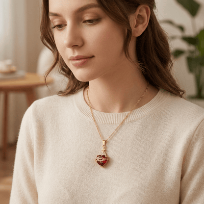 Valeria Montes Collar Sagrado Corazón de Jesús Original