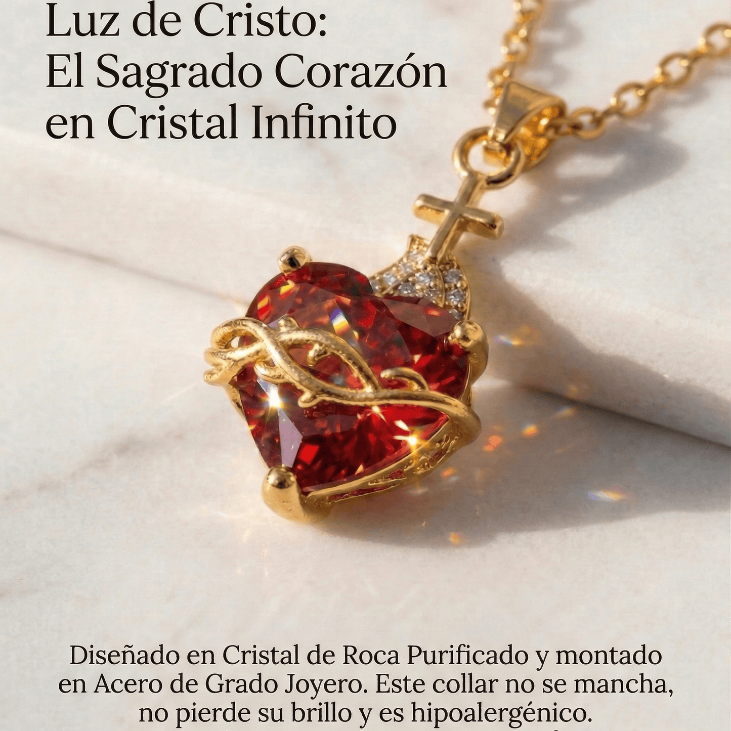 Valeria Montes Collar Sagrado Corazón de Jesús Original