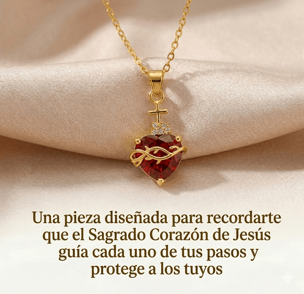Valeria Montes Collar Sagrado Corazón de Jesús Original