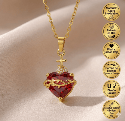 Valeria Montes Collar Sagrado Corazón de Jesús Original