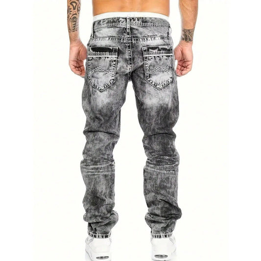 Valeria Montes Diego™ | Vaqueros Denim de Corte Recto Estilo Vintage