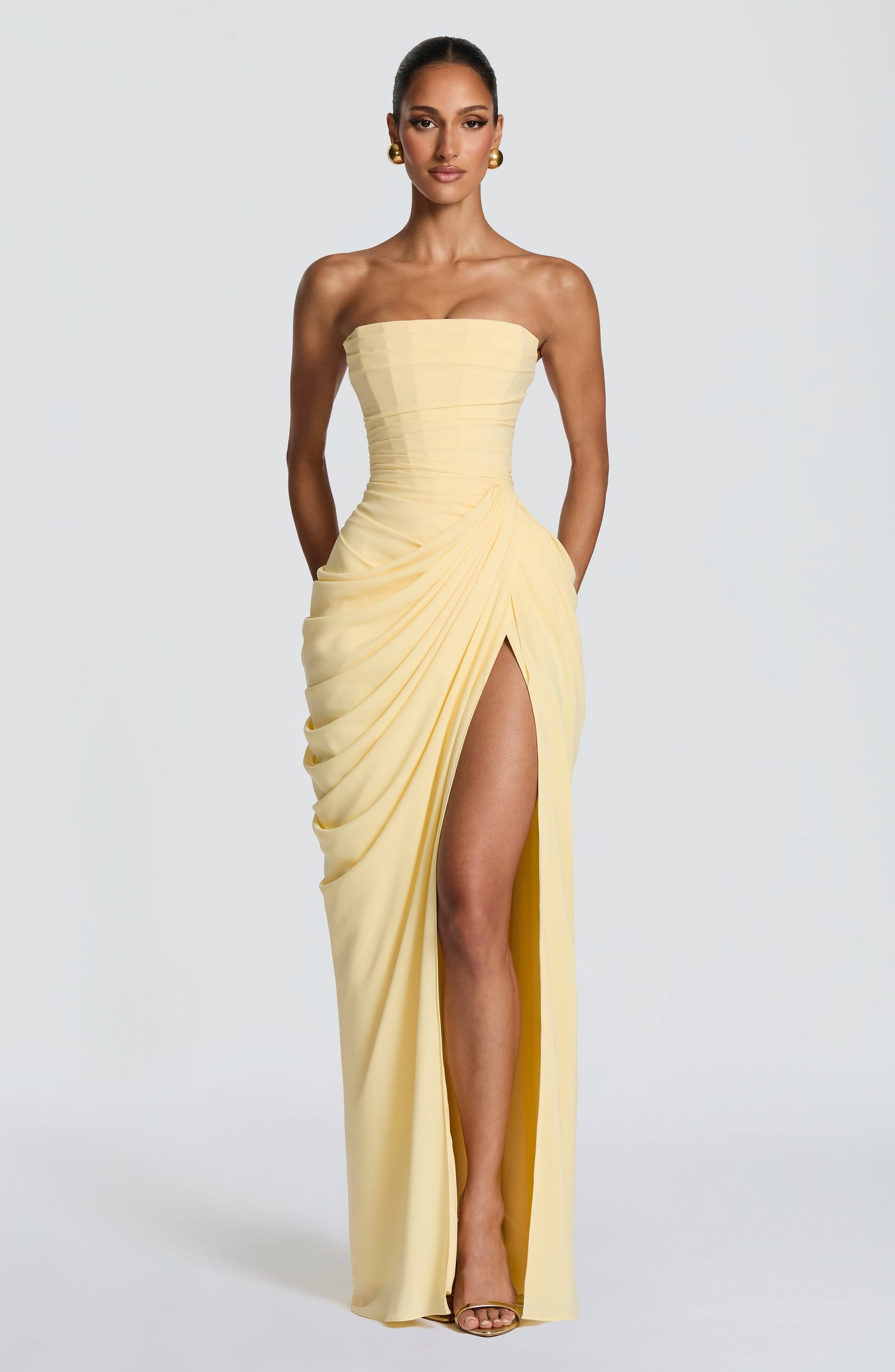 Valeria Montes Dress XS / Amarillo (más vendido) Vestido Aina™ - Elegancia escultural que define tu figura